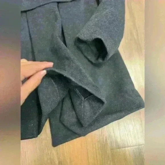 Co $1295 Wool Charcoal Gray Italian Coat Jacket Blazer Fall Luxury‎ City - Picture 9 of 15